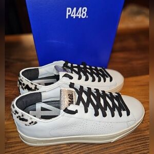 P448 Women's 38 S22JACK White/Animal Print